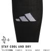 imageadidas Unisex Team Speed Soccer Socks Or Calf Sleeves 1 Pair OverthecalfBlackWhite20