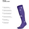 imageadidas Unisex Team Speed Soccer Socks Or Calf Sleeves 1 Pair OverthecalfCollegiate PurpleSand BeigeWhite