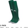 imageadidas Unisex Team Speed Soccer Socks Or Calf Sleeves 1 Pair OverthecalfDark GreenWhite20