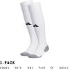 imageadidas Unisex Team Speed Soccer Socks Or Calf Sleeves 1 Pair OverthecalfWhiteBlack20
