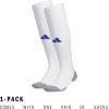 imageadidas Unisex Team Speed Soccer Socks Or Calf Sleeves 1 Pair OverthecalfWhiteRoyal Blue20