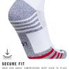 imageadidas Unisex Team Speed Soccer Socks Or Calf Sleeves 1 Pair OverthecalfWhiteTeam Power Red