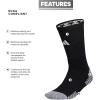 imageadidas unisexadult 5star Team Sports Silicone Grip Crew Socks 1 PairBlackWhite2