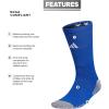 imageadidas unisexadult 5star Team Sports Silicone Grip Crew Socks 1 PairTeam Power RedWhite2