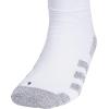 imageadidas unisexadult 5star Team Sports Silicone Grip Crew Socks 1 PairWhiteBlackClear Grey