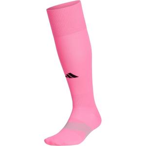 imageadidas Unisex Metro Soccer Socks or Calf Sleeves 1 Pair OvertheCalfUltra PopClear GreyBlackSock