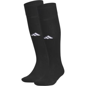 imageadidas Unisex Rivalry Soccer Socks 2 Pairs OvertheCalf2BlackWhite