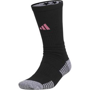 imageadidas unisexadult 5star Team Sports Silicone Grip Crew Socks 1 PairBlackEasy Pink