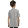 imageadidas Boys Stay Dry Climalite Short Sleeve TShirtCharcoal Grey Heather