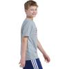 imageadidas Boys Stay Dry Climalite Short Sleeve TShirtMedium Grey Heather