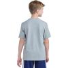 imageadidas Boys Stay Dry Climalite Short Sleeve TShirtMedium Grey Heather