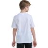 imageadidas Boys Stay Dry Climalite Short Sleeve TShirtWhite With Blue