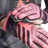 imageadidas Match Fingersave Goalkeeper Gloves  WhiteTurboAurora BlackTurbo