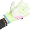 imageadidas Match Fingersave Goalkeeper Gloves  WhiteWhiteLucid LemonLucid Pink