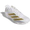 imageadidas Mens Adizero Electric Football SneakersWhiteGold MetallicWhite