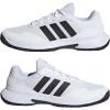 imageadidas Mens Gamecourt 2 Tennis ShoesWhiteCore BlackSilver Metallic