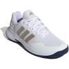 imageadidas Mens Gamecourt 2 Tennis ShoesWhiteCyber MetallicDark Blue