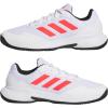imageadidas Mens Gamecourt 2 Tennis ShoesWhiteLucid RedBlack