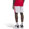 imageadidas Originals Mens Basketball Legends 3Stripes ShortsDash GreyPure Ruby