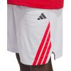 imageadidas Originals Mens Basketball Legends 3Stripes ShortsDash GreyPure Ruby