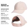 imageadidas Womens Backless Ponytail Hat  Open Back Baseball CapBlush PinkPink Tint3