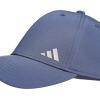imageadidas Womens Backless Ponytail Hat  Open Back Baseball CapPreloved Ink BlueSilver Metallic2
