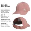 imageadidas Womens Backless Ponytail Hat  Open Back Baseball CapWarm Clay PinkWonder Alumina Grey2