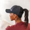 imageadidas Womens Backless Ponytail Hat  Open Back Baseball CapWonder Alumina GreyWhite2