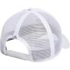 imageadidas Womens Mesh Back Snapback Cap Adjustable Fit Trucker HatWhiteGrey