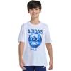imageadidas Boys Short Sleeve Soccer Drip Tee White with Blue L1416