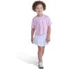 imageadidas Girls Short Sleeve Top and Skort Set  SoccerInspired TwoPiece Outfit with BuiltIn Bike ShortsMed Pink