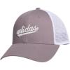 imageadidas Womens Mesh Back Snapback Cap Adjustable Fit Trucker HatPreloved Fig PurpleOff White