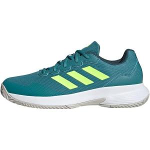 imageadidas Mens Gamecourt 2 Tennis ShoesArctic Fusion Lemon Cloud White