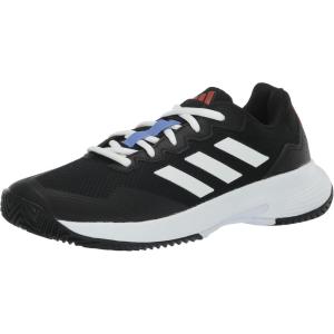 imageadidas Mens Gamecourt 2 Tennis ShoesCore BlackWhiteSolar Red