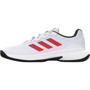 imageadidas Mens Gamecourt 2 Tennis ShoesFtwr White Lucid Red Core Black
