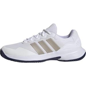 imageadidas Mens Gamecourt 2 Tennis ShoesWhiteCyber MetallicDark Blue