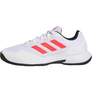 imageadidas Mens Gamecourt 2 Tennis ShoesWhiteLucid RedBlack