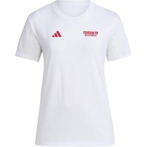imageadidas Womens Toronto FC Local Warp PreGame Short Sleeve TShirtWhiteToronto Fc