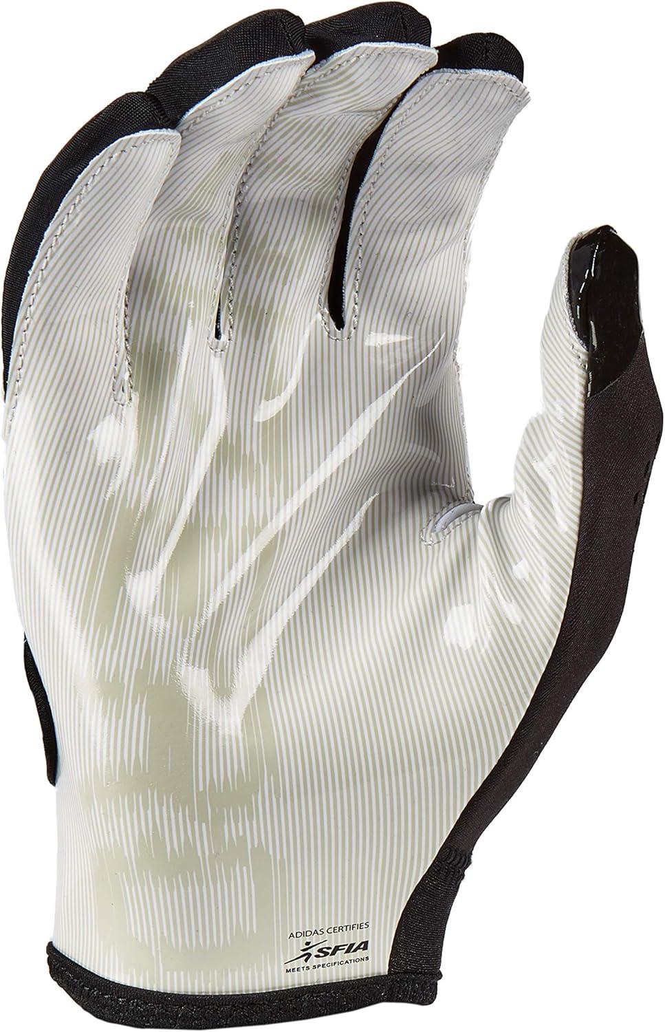 imageAdidas Adizero 11 Adult Football Receiver Glove Multiple Colors amp SizesBlackWhite