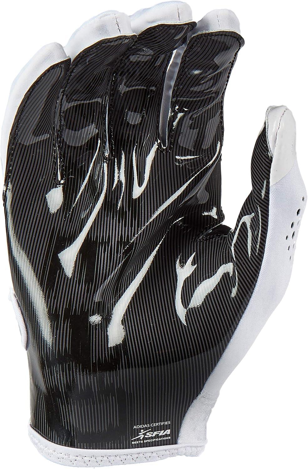 imageAdidas Adizero 11 Adult Football Receiver Glove Multiple Colors amp SizesWhiteBlack