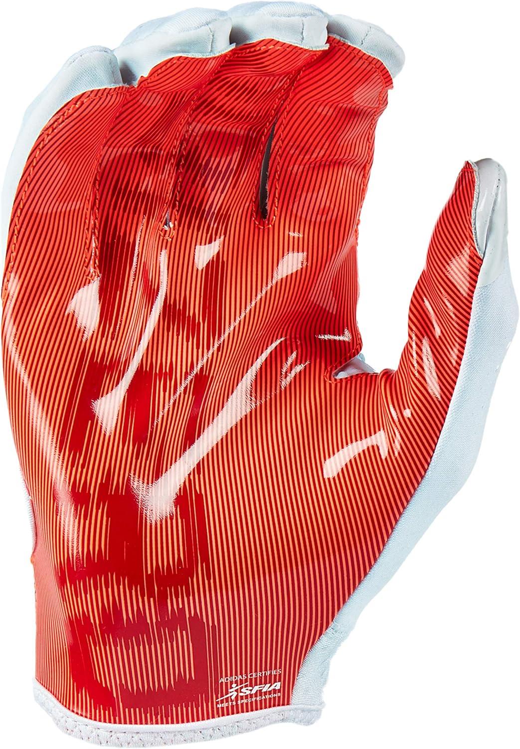 imageAdidas Adizero 11 Adult Football Receiver Glove Multiple Colors amp SizesWhiteRed