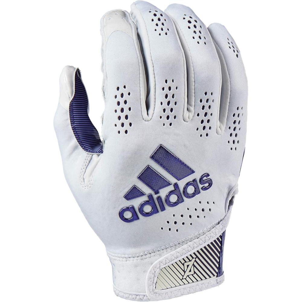 imageAdidas Adizero 11 Adult Football Receiver Glove Multiple Colors amp SizesWhitePurple