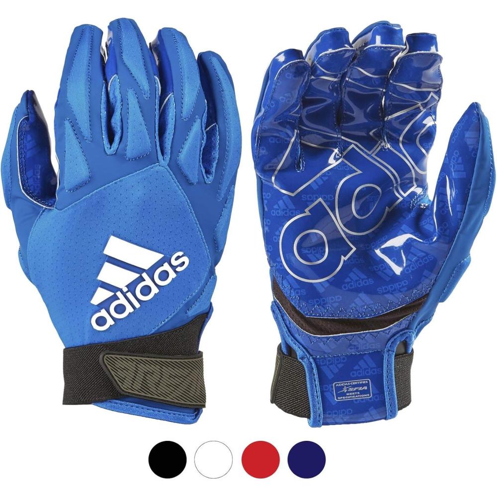imageAdidas Freak 40 Padded Receiver Adult Football Gloves Premium Football Gear amp Equipment Multiple Colors and SizesRoyal