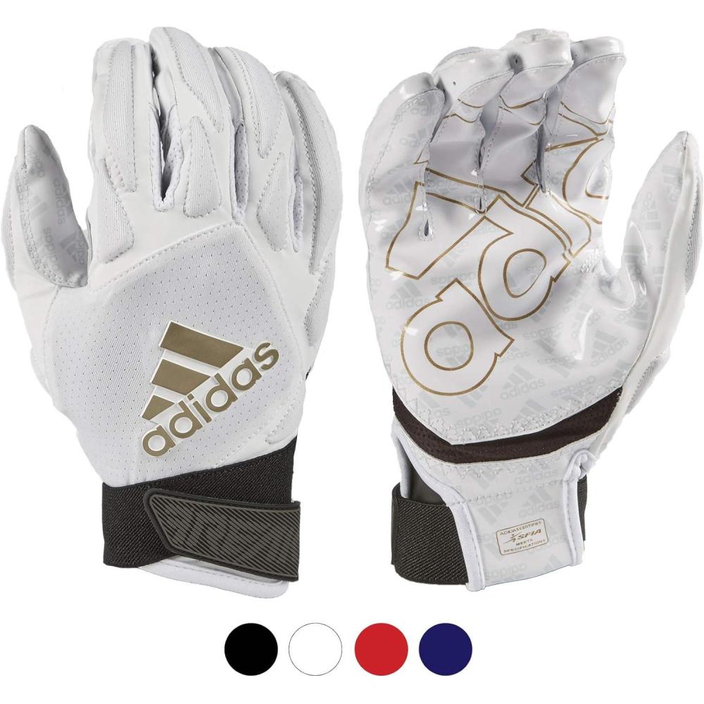imageAdidas Freak 40 Padded Receiver Adult Football Gloves Premium Football Gear amp Equipment Multiple Colors and SizesWhite
