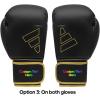 imageAdidas Custom Boxing Gloves  Hybrid 80  for Boxing Kickboxing MMA Bag Training amp Fitness  Custom Boxing Gloves for Gifts SouvenirsBlack Gold