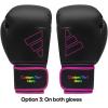 imageAdidas Custom Boxing Gloves  Hybrid 80  for Boxing Kickboxing MMA Bag Training amp Fitness  Custom Boxing Gloves for Gifts SouvenirsBlack Pink