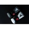 imageAdidas Hybrid 250 Boxing Gloves Boxing Kickboxing Sparring Bag Training or MMA Training BlackAsh Black White 12 oz 14 oz or 16 ozWhite 12 oz