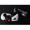 imageAdidas Hybrid 250 Boxing Gloves Boxing Kickboxing Sparring Bag Training or MMA Training BlackAsh Black White 12 oz 14 oz or 16 ozWhite 16 oz