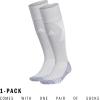 imageAdidas Unisex Team Speed Soccer Socks or Calf Sleeves 1 Pair OverTheCalf3Light GreyWhite