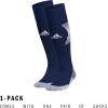 imageAdidas Unisex Team Speed Soccer Socks or Calf Sleeves 1 Pair OverTheCalf3Navy BlueWhite